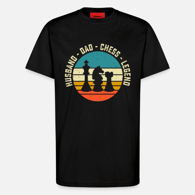 Schach - T-Shirt - made by SPREAD - SOLID BLACK