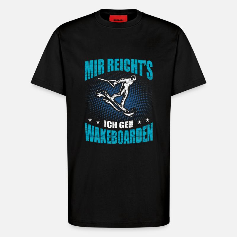 Wakeboarder - T-Shirt - made by SPREAD - SOLID BLACK