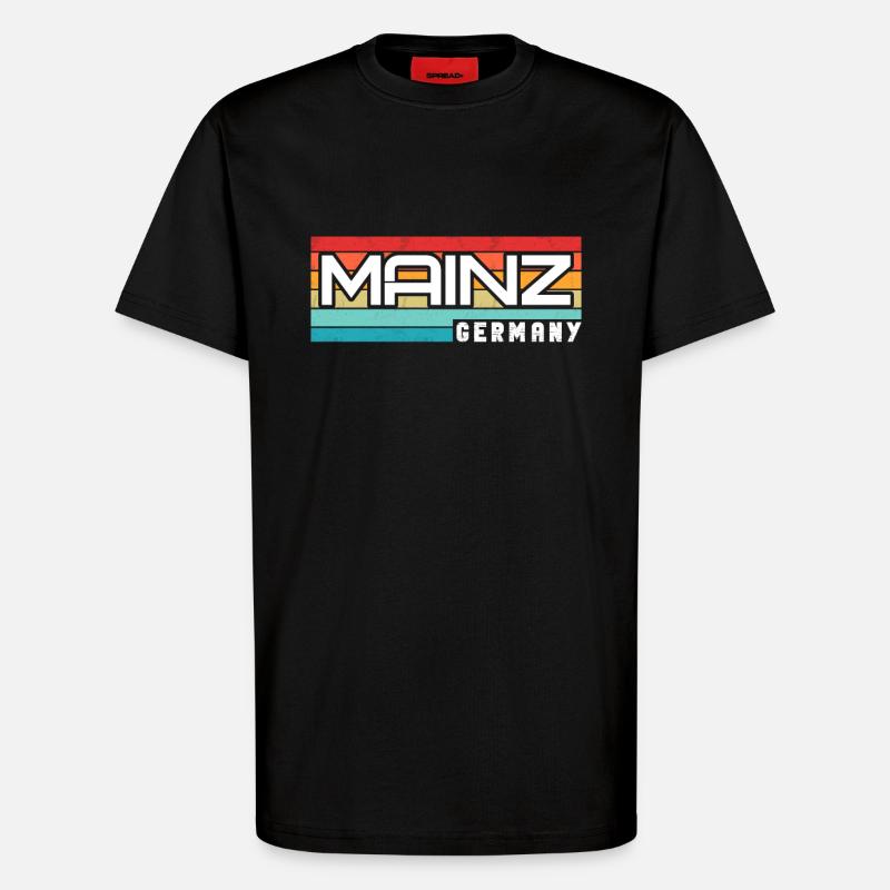 Mainzerin Mainzer Mayence - T-shirt bio décontracté fabriqué en UE - SOLID BLACK