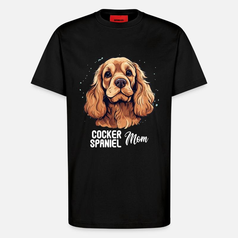 Dog Cocker Spaniel - T-Shirt - made by SPREAD - SOLID BLACK