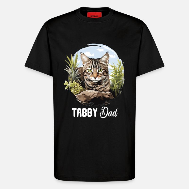 Tabby Kätzchen Tabby Katze - T-Shirt - made by SPREAD - SOLID BLACK