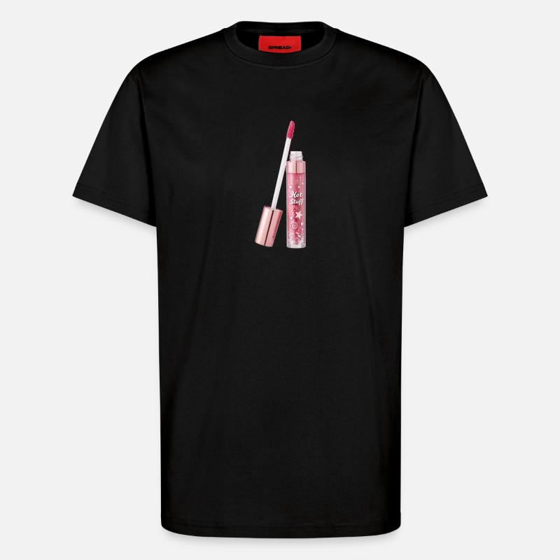 Lipgloss mit Glittereffekt - T-Shirt - made by SPREAD - SOLID BLACK