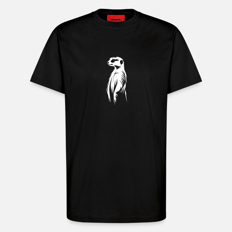 Erdmännchen - T-Shirt - made by SPREAD - SOLID BLACK