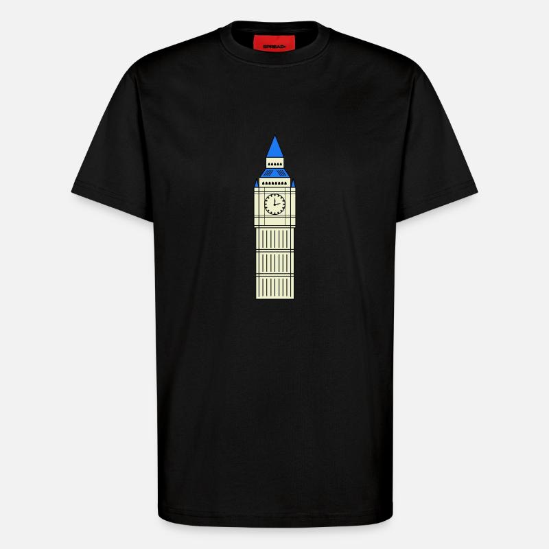 conception de grand ben - T-shirt bio décontracté fabriqué en UE - SOLID BLACK
