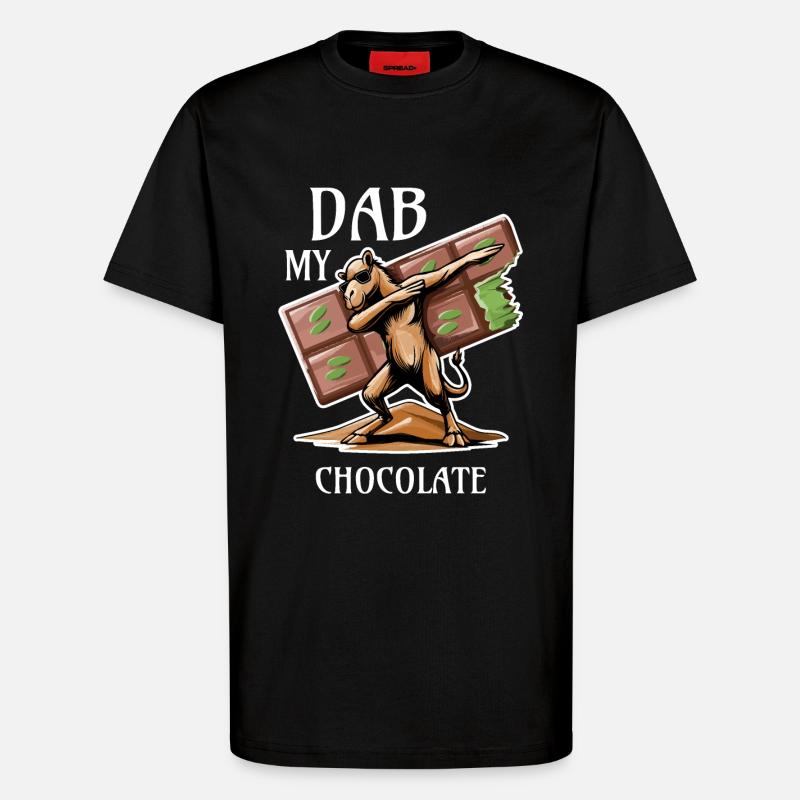 Dabbing Dromedar - Dubai Schokolade Geschenkidee - T-Shirt - made by SPREAD - SOLID BLACK