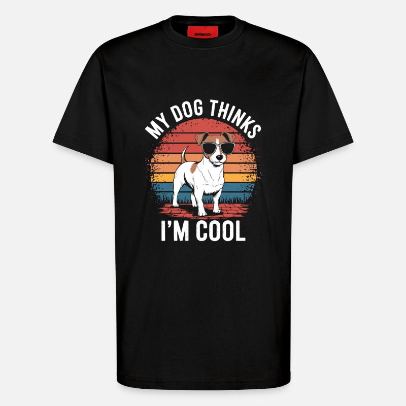 Jack Russell Terrier Besitzer - T-Shirt - made by SPREAD - SOLID BLACK