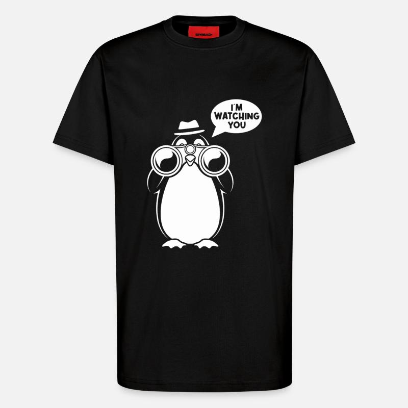 Sarcasme : Je te regarde concevoir - T-shirt bio décontracté fabriqué en UE - SOLID BLACK
