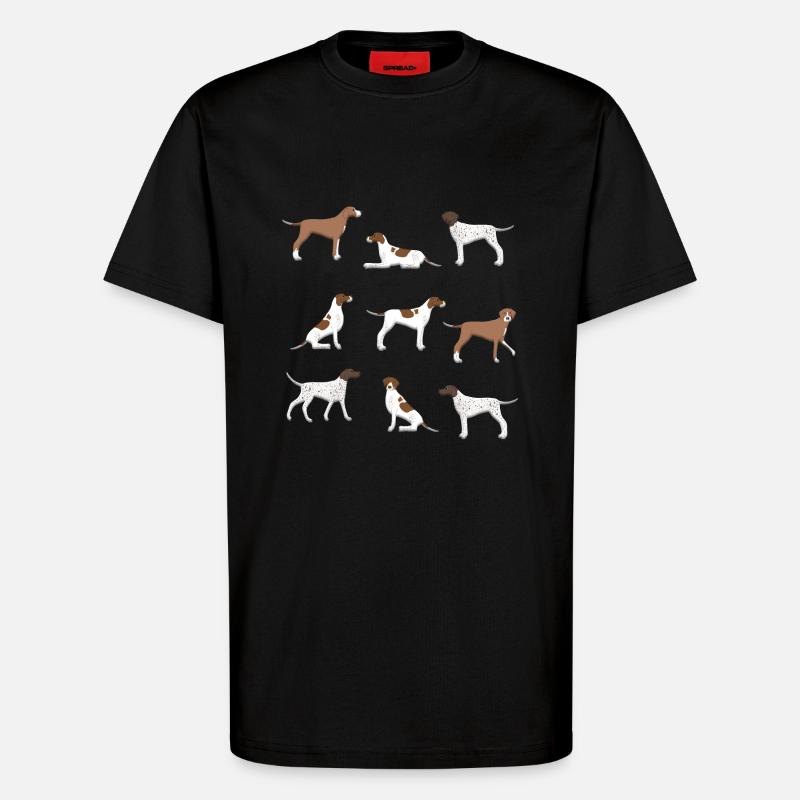 Pointer Auswahl - T-Shirt - made by SPREAD - SOLID BLACK