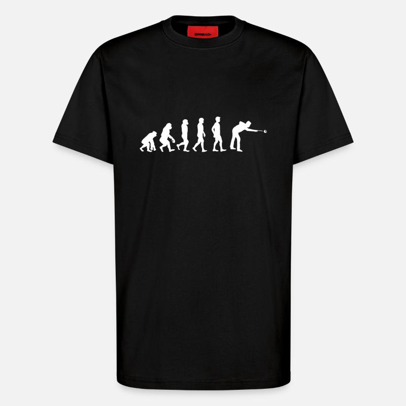 Evolution Billard - T-Shirt - made by SPREAD - SOLID BLACK