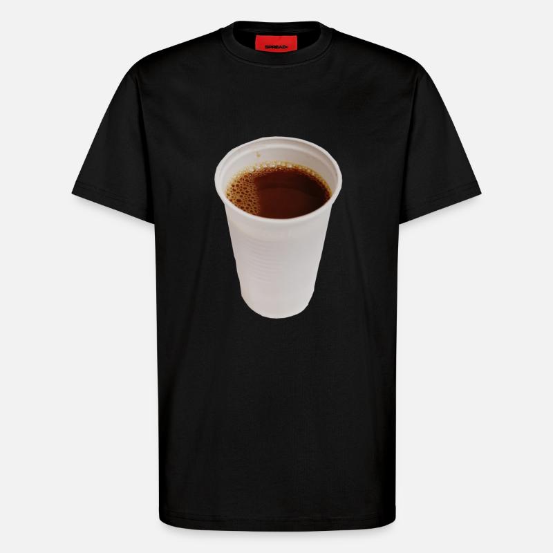 plastik Cafe - T-Shirt - made by SPREAD - SOLID BLACK