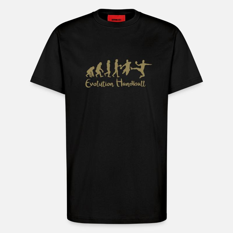 Evolution Handball Geschenk - T-Shirt - made by SPREAD - SOLID BLACK