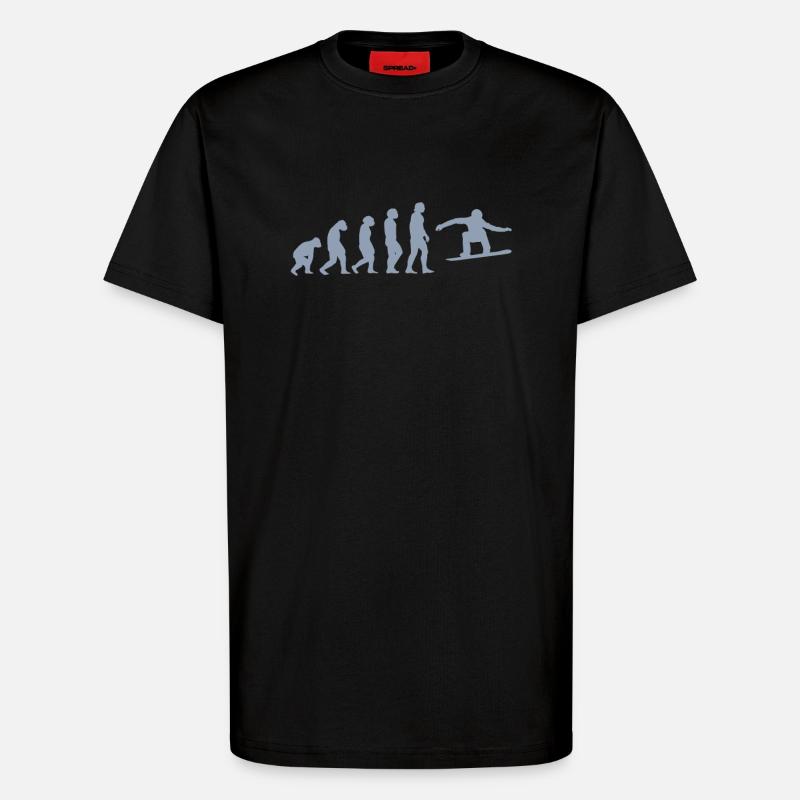 Snowboarder Geschenkideen - T-Shirt - made by SPREAD - SOLID BLACK