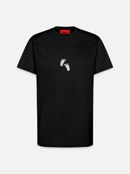feet - T-Shirt - made by SPREAD - SOLID BLACK