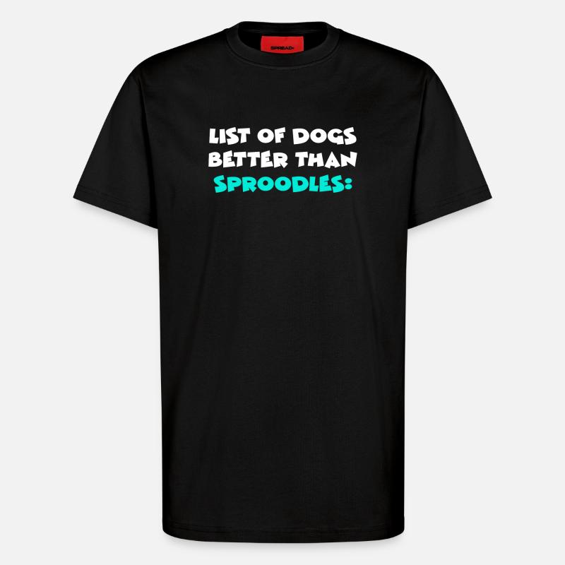 Sproodle - T-shirt bio décontracté fabriqué en UE - SOLID BLACK