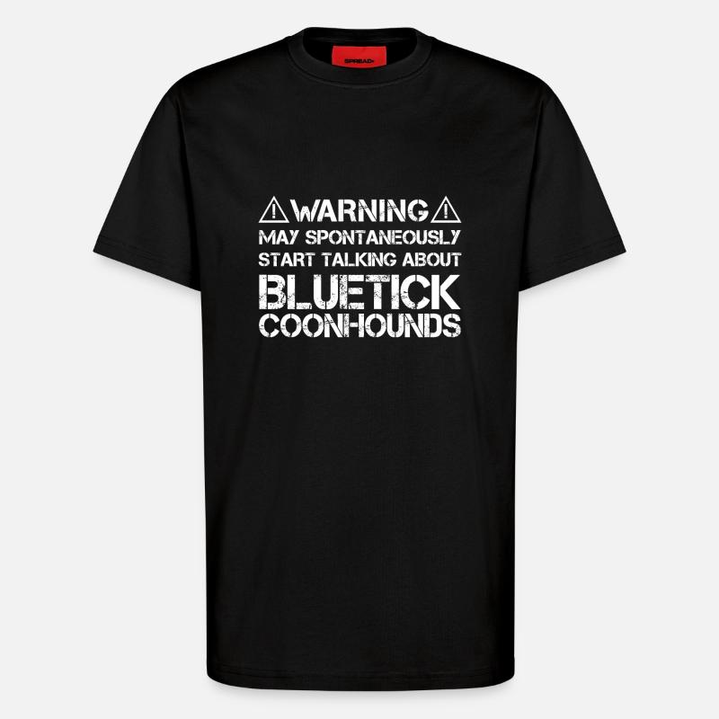 Bluetick Coonhound - T-shirt bio décontracté fabriqué en UE - SOLID BLACK