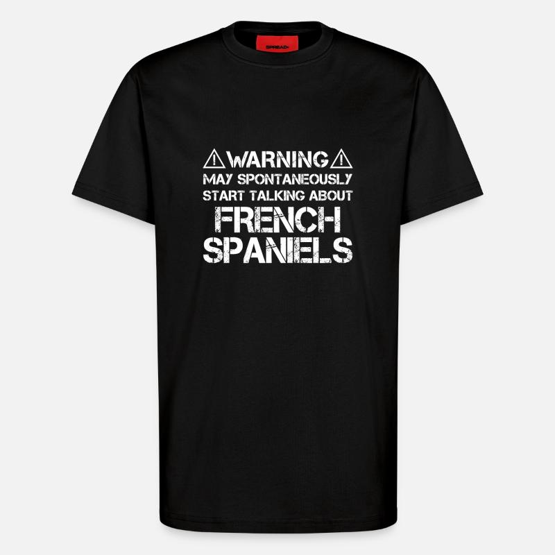French Spaniel - T-Shirt - made by SPREAD - SOLID BLACK