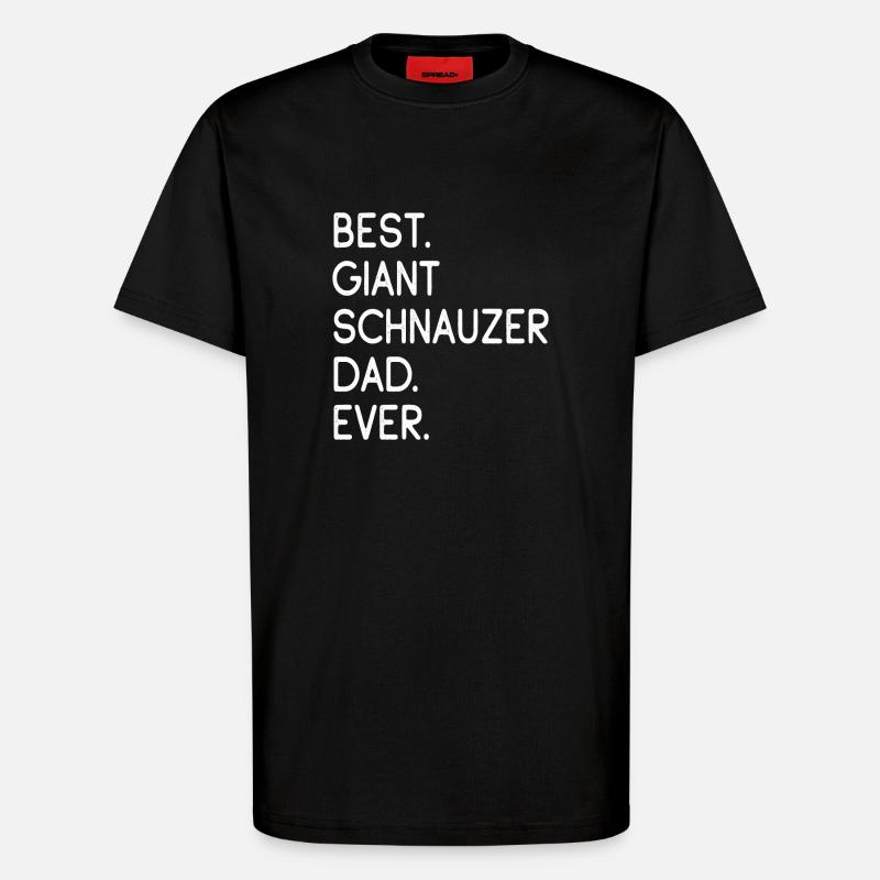 Riesenschnauzer Schnauzer géant - T-shirt bio décontracté fabriqué en UE - SOLID BLACK