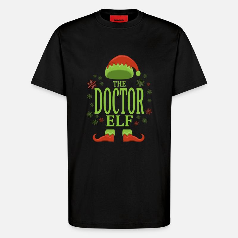 Doktor Weihnachtself - T-Shirt - made by SPREAD - SOLID BLACK