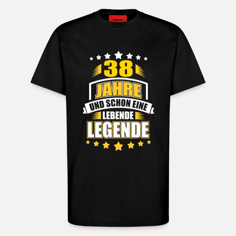 38 - T-Shirt - made by SPREAD - SOLID BLACK