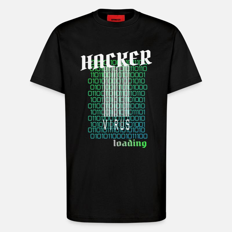 Anonymous, Hacker - T-Shirt - made by SPREAD - SOLID BLACK