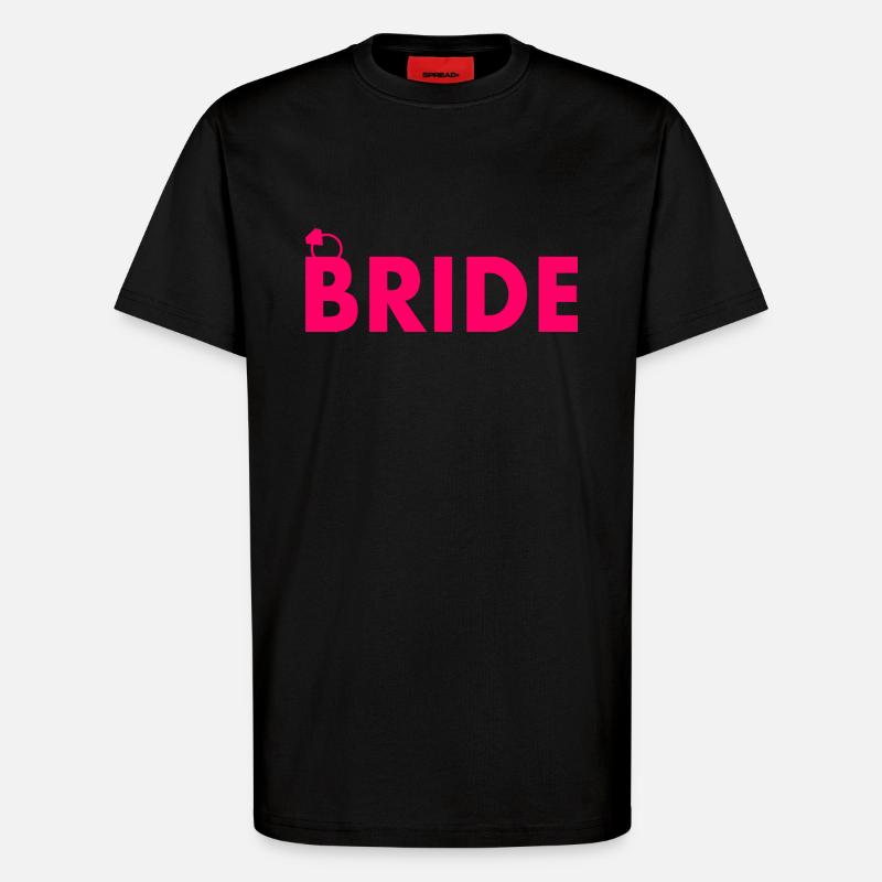 Bride - T-shirt bio décontracté fabriqué en UE - SOLID BLACK