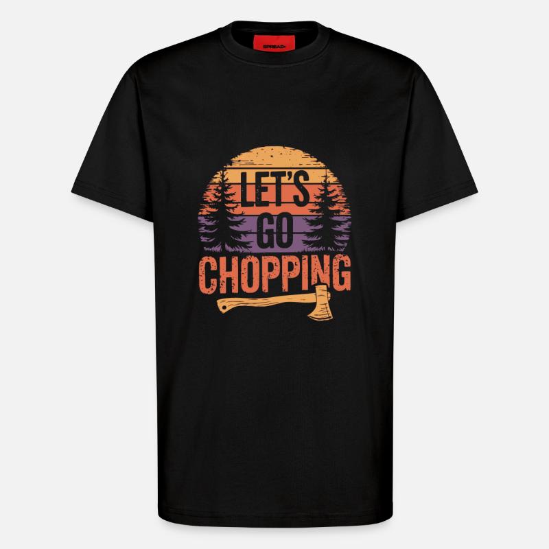 BûcheronCouper du bois Bûcheron - T-shirt bio décontracté fabriqué en UE - SOLID BLACK