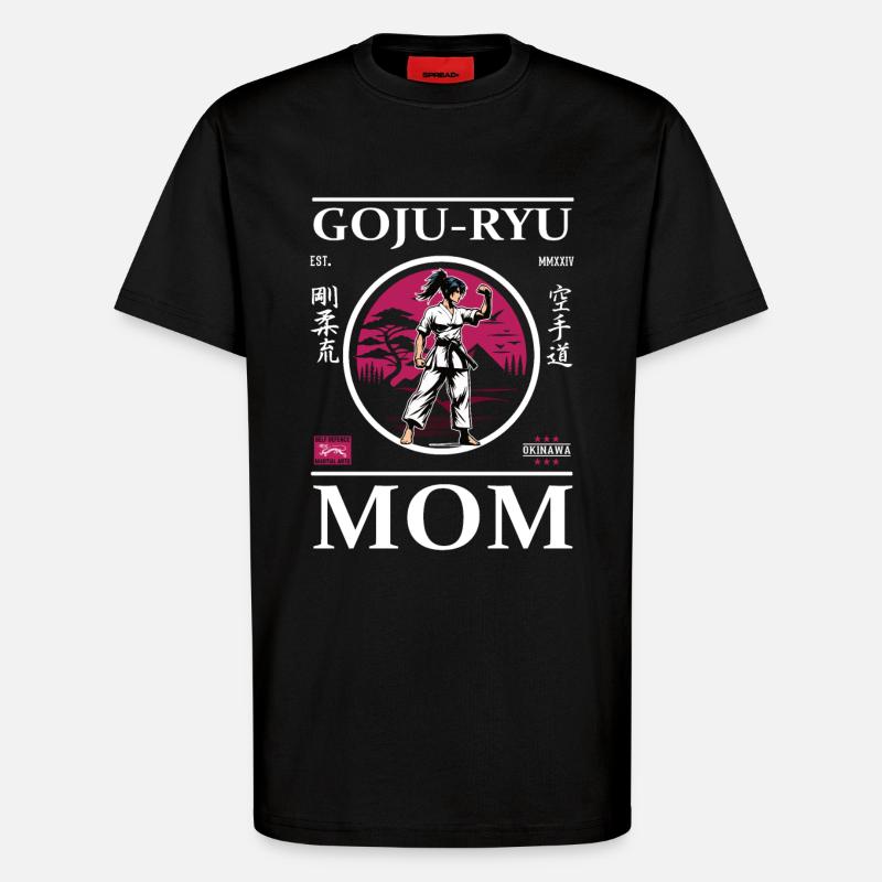 Goju-Ryu Karate Mom - T-Shirt - made by SPREAD - SOLID BLACK