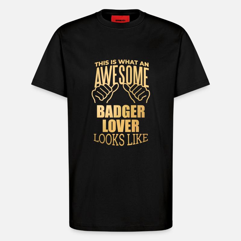 Dachs - T-Shirt - made by SPREAD - SOLID BLACK