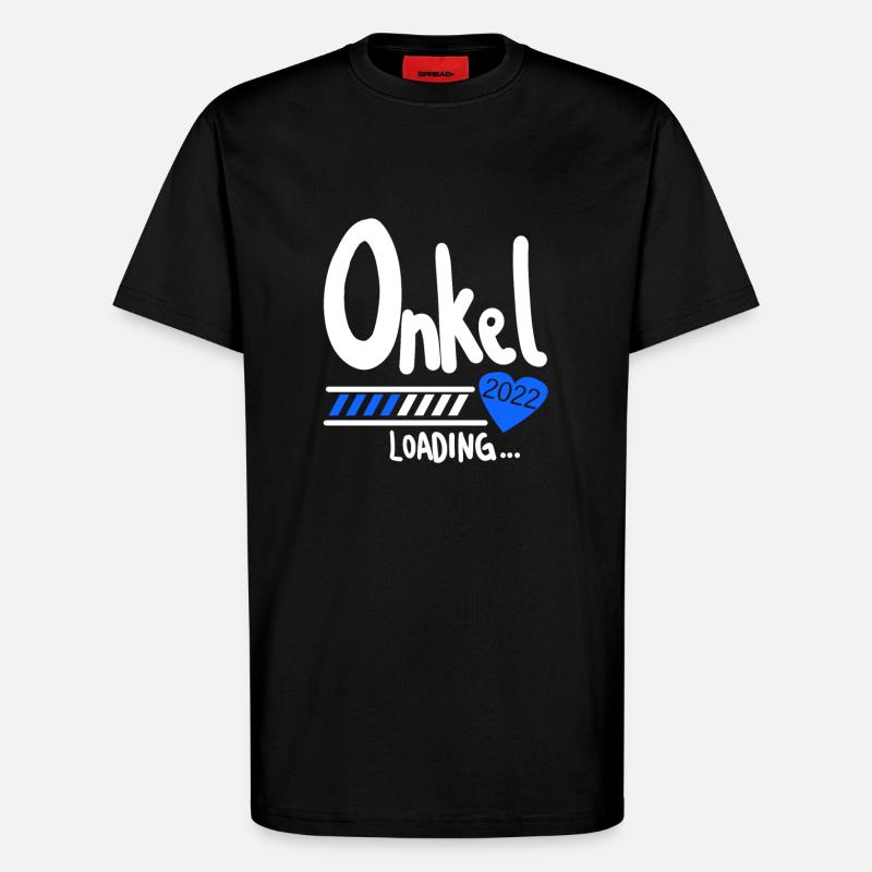 Onkel 2022 loading - T-Shirt - made by SPREAD - SOLID BLACK