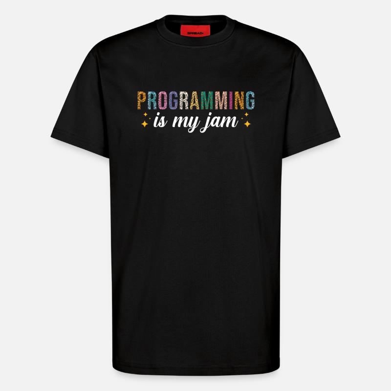 La programmation est ma passion - T-shirt bio décontracté fabriqué en UE - SOLID BLACK