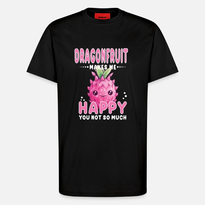 Drachfrucht Kawaii - T-Shirt - made by SPREAD - SOLID BLACK