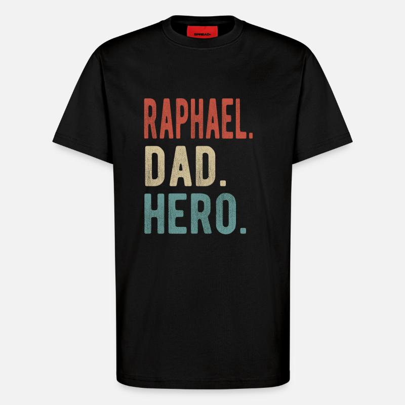 Raphael Papa Held - T-Shirt - made by SPREAD - SOLID BLACK