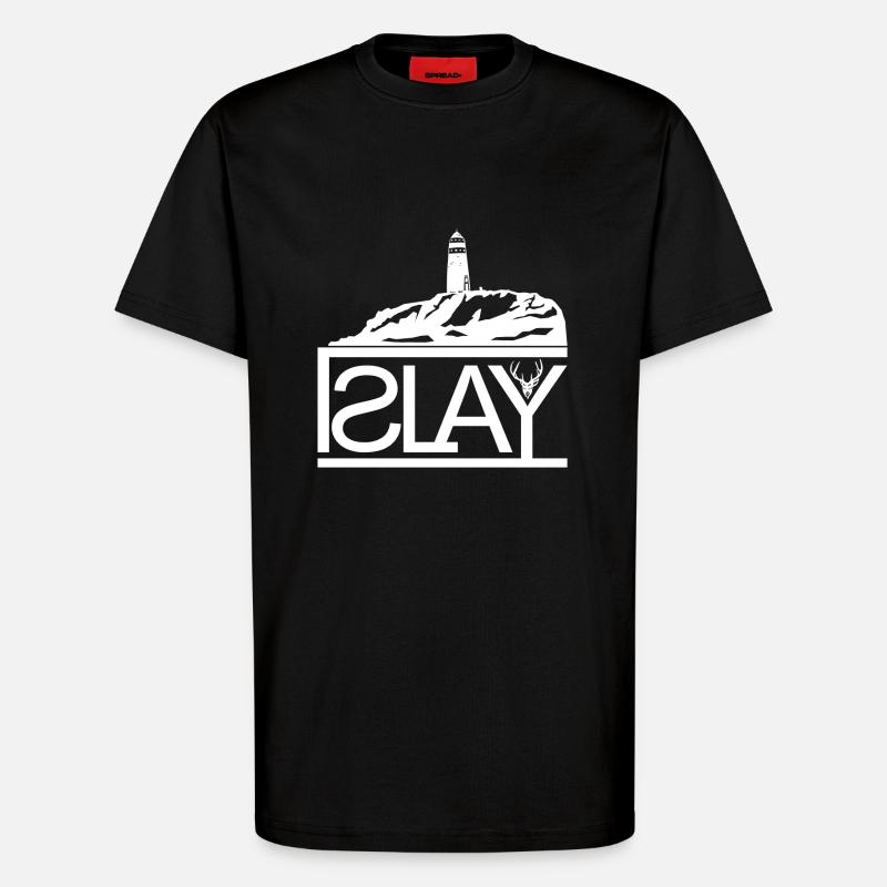 ISLAY - T-Shirt - made by SPREAD - SOLID BLACK