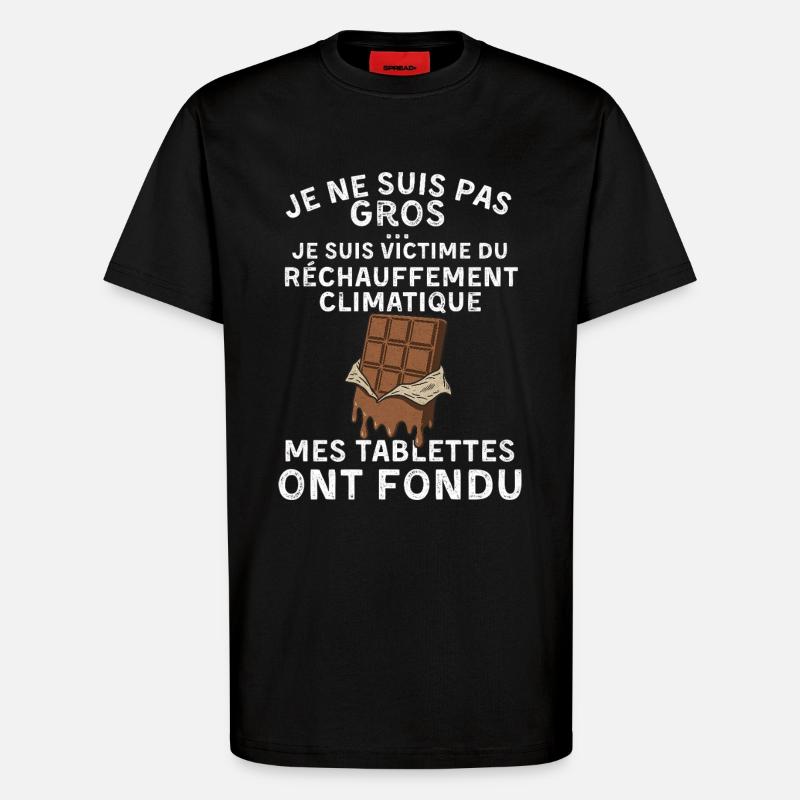 I'm Not Fat - lustige Mann Geschenkidee - T-Shirt - made by SPREAD - SOLID BLACK