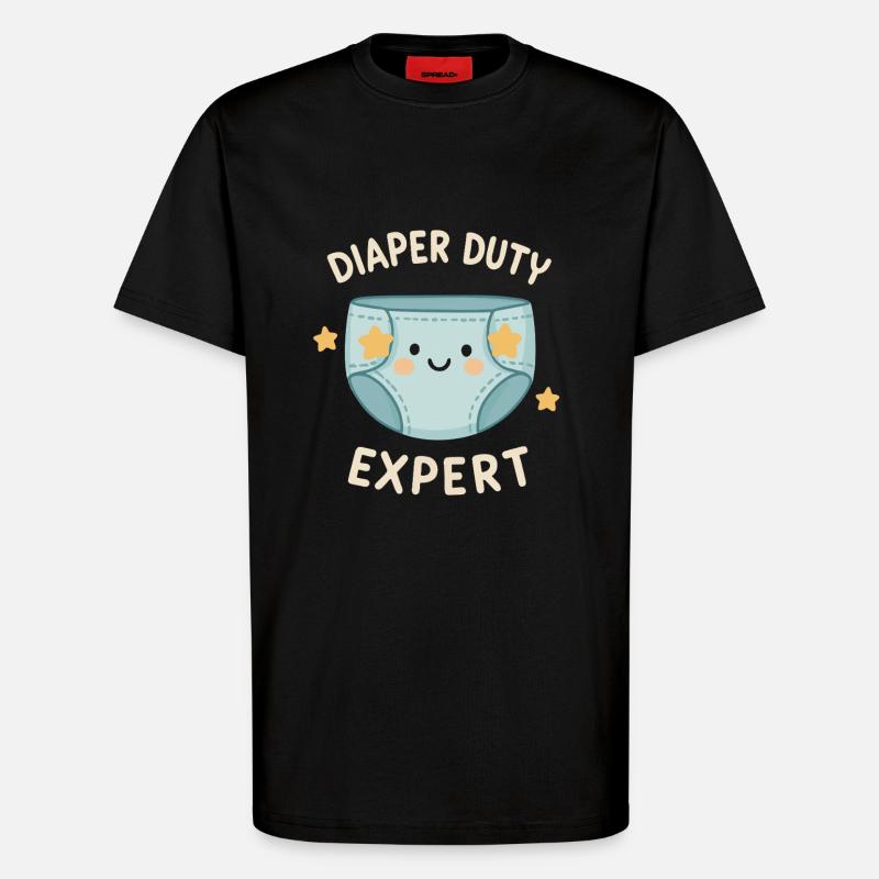 Windelwechsel-Profi - T-Shirt - made by SPREAD - SOLID BLACK