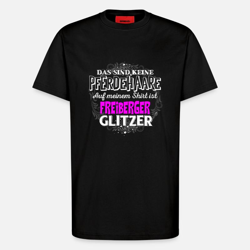 FREIBERGER - Glitzer - T-Shirt - made by SPREAD - SOLID BLACK
