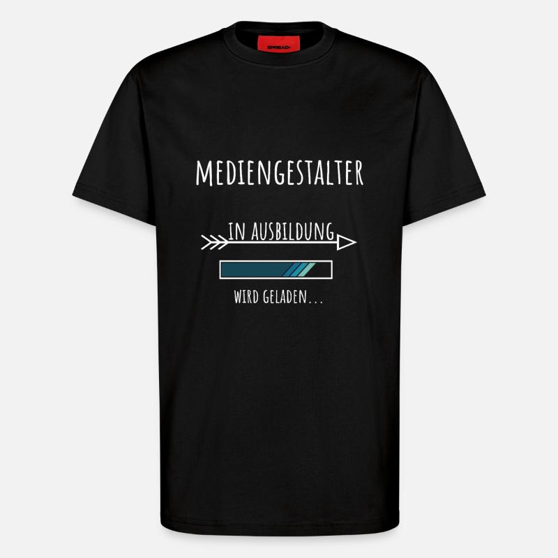 Mediengestalter Ausbildung Beruf Geschenk - T-Shirt - made by SPREAD - SOLID BLACK