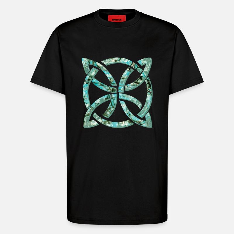 celtic knot 10 e 247 - T-Shirt - made by SPREAD - SOLID BLACK