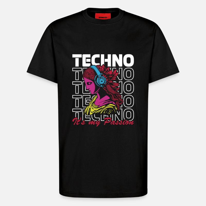 Battre la déesse - T-shirt bio décontracté fabriqué en UE - SOLID BLACK