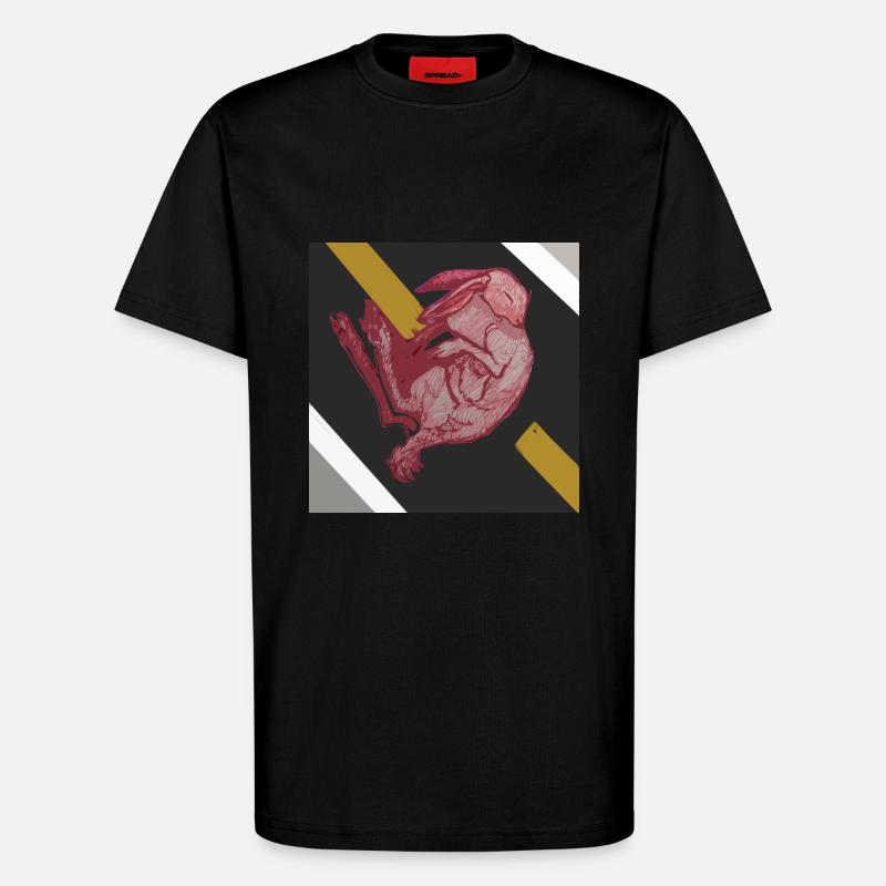 Roadkill - T-Shirt - made by SPREAD - SOLID BLACK