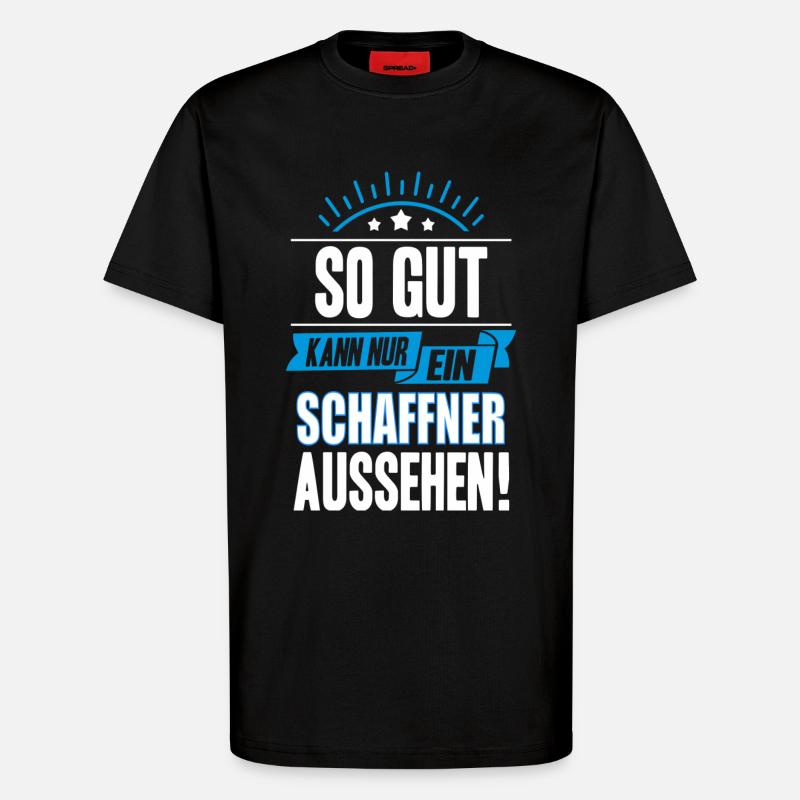 SCHAFFNER - T-Shirt - made by SPREAD - SOLID BLACK