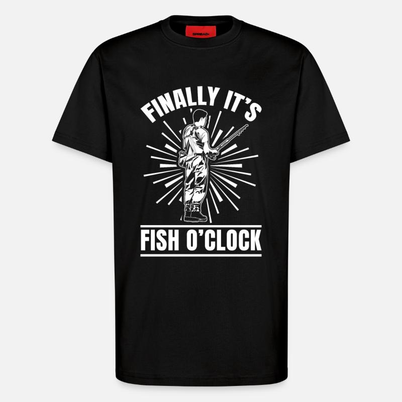 Fishing Instructor Funny Saying - T-Shirt - made by SPREAD - SOLID BLACK