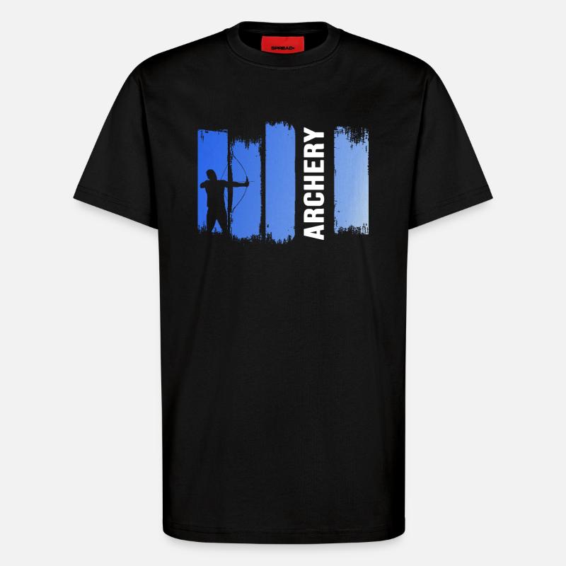 Bogensport Bogen "archery" Bogenparcours - T-Shirt - made by SPREAD - SOLID BLACK