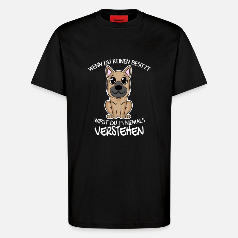 Deutscher Schäferhund - T-Shirt - made by SPREAD - SOLID BLACK