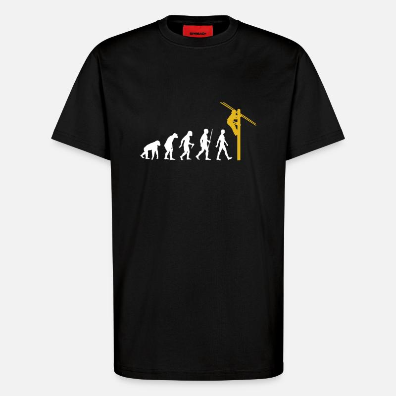 Freileitungsmonteur - T-Shirt - made by SPREAD - SOLID BLACK