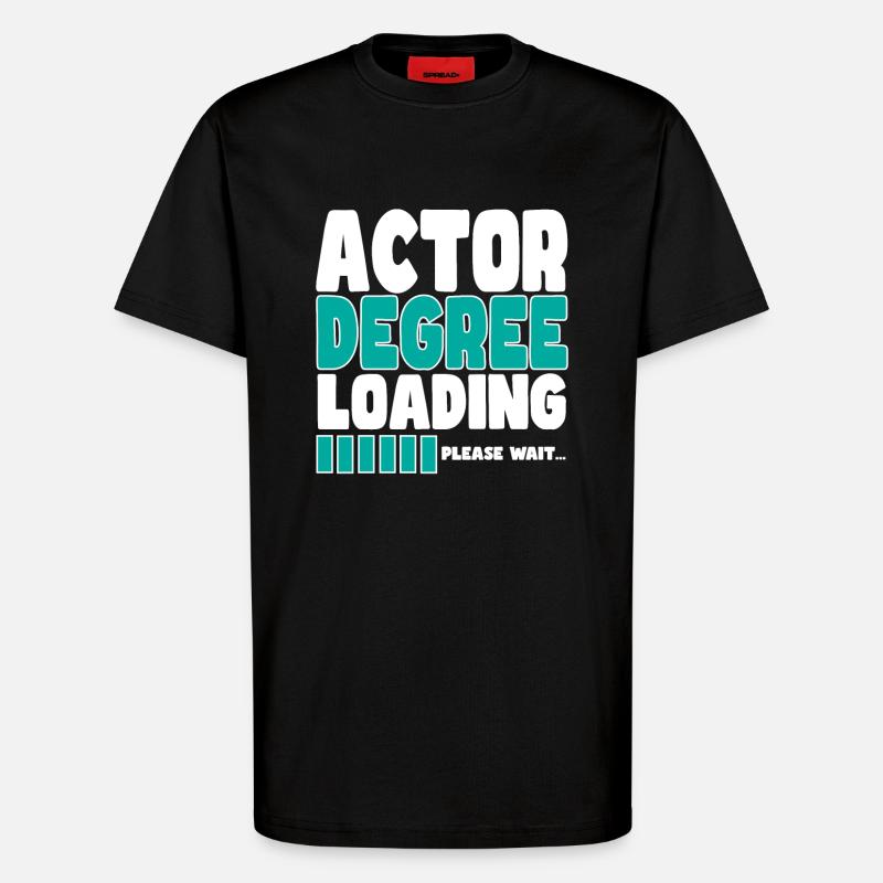 Actor invites training - T-Shirt - made by SPREAD - SOLID BLACK