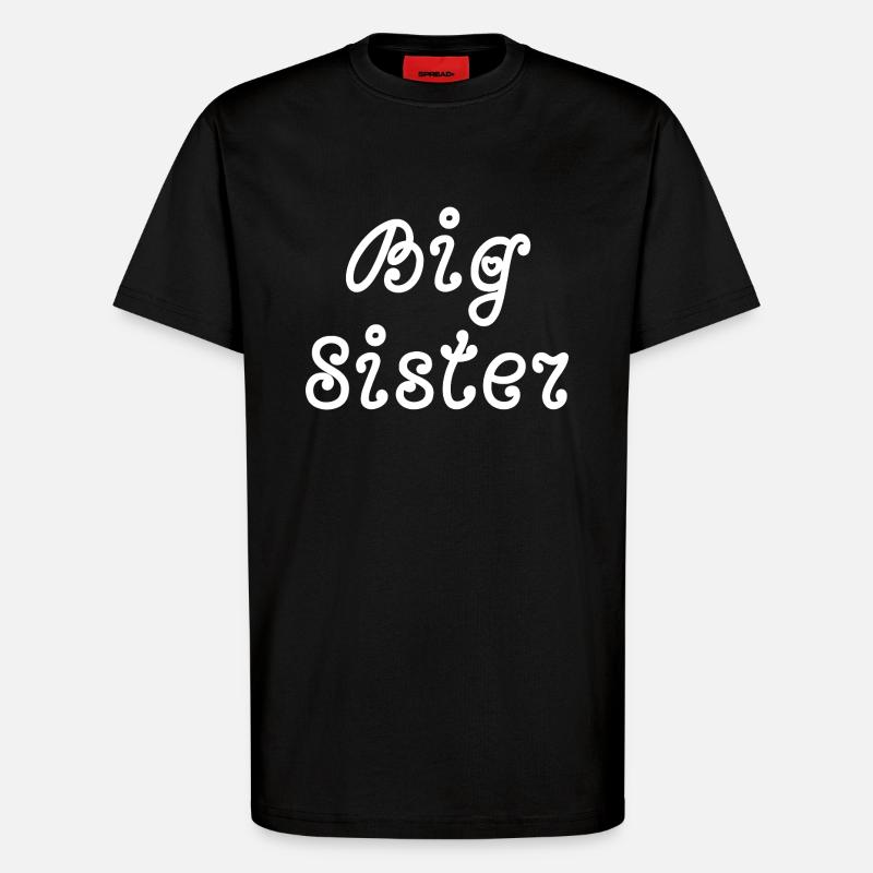 Große Schwester - T-Shirt - made by SPREAD - SOLID BLACK