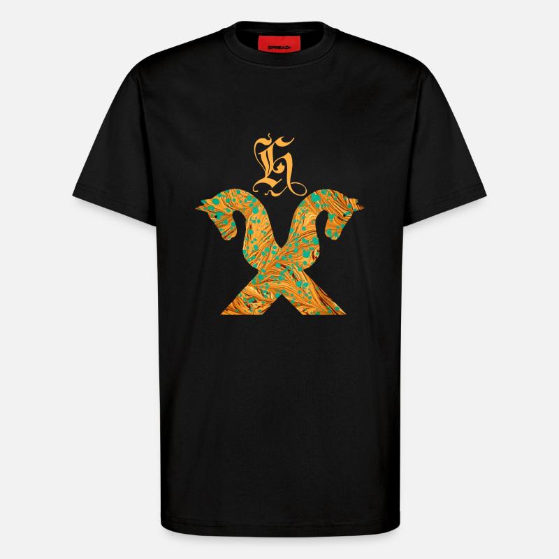 cheval pignon e 95 h - T-shirt bio décontracté fabriqué en UE - SOLID BLACK
