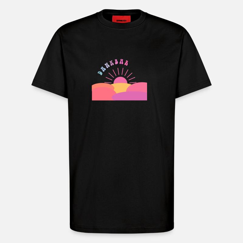 Dankbarkeit ist heilend - Geschenkidee - Geschenk - T-Shirt - made by SPREAD - SOLID BLACK