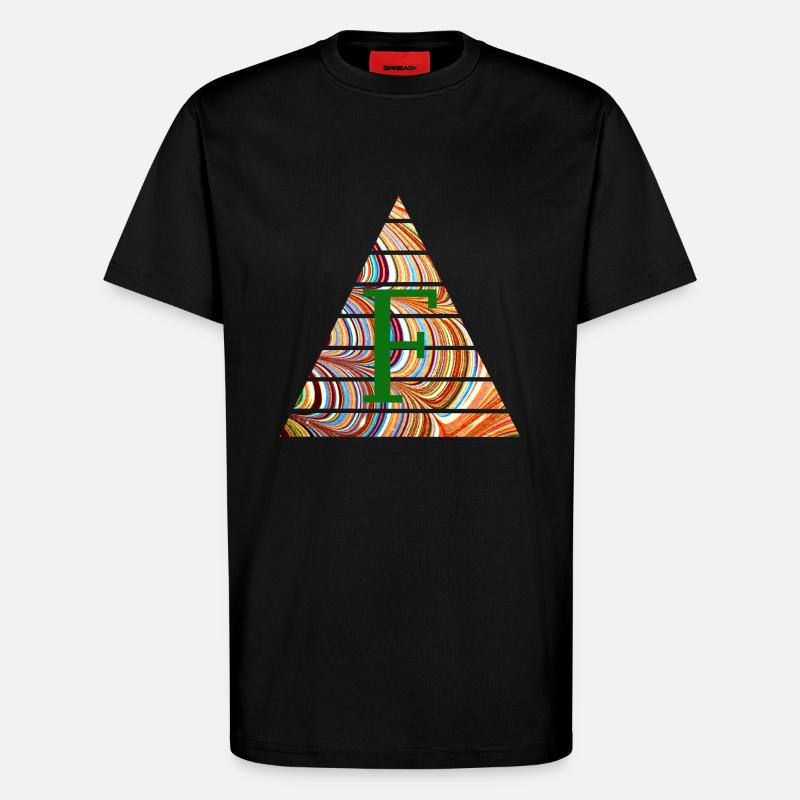 Triangle E 56 F - T-Shirt - made by SPREAD - SOLID BLACK